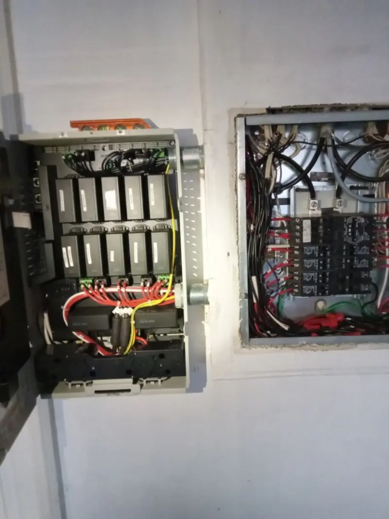 Electrical panel upgrade completed for Security Camera Wiring in East Richmond Heights